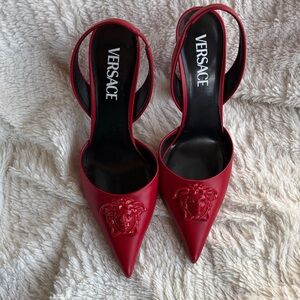 Versace Red Medusa Heels